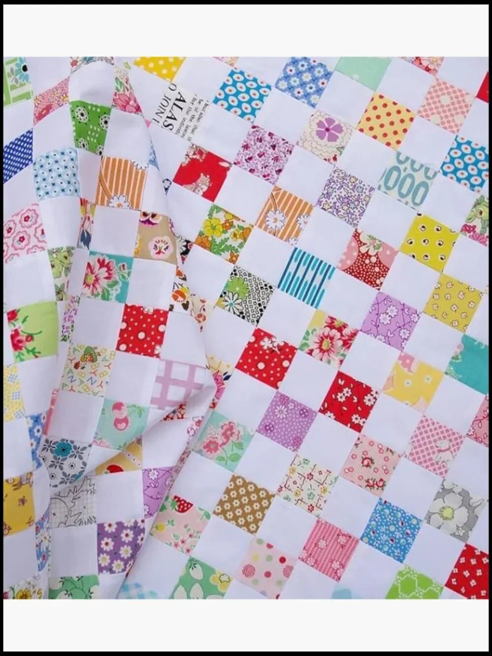50PCS Floral Quilting Cotton Fabric Squares 10x10 for Sewing Patchwork DIY